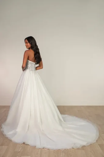 Stella York Clara #1 (IVIV-IV) IVORY LACE IVORY TULLE & REGAL ORGANZA OVER IVORY GOWN thumbnail