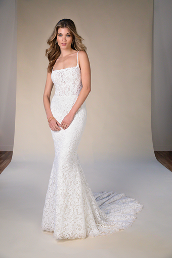All Who Wander ADDY #0 default (IV-RUM) Ivory Lace and Tulle over Rum Gown thumbnail