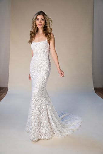 All Who Wander ADDY #2 default (IV-RUM) Ivory Lace and Tulle over Rum Gown thumbnail