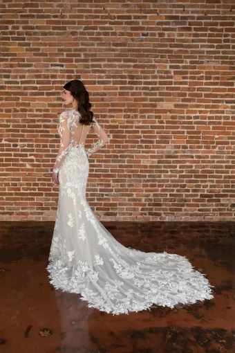 Essense of Australia Jayden (B) #1 (IVIV-PL) Ivory Lace & Tulle over Ivory Gown w Porcelain Tulle Illusion thumbnail