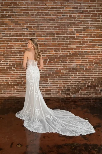 Essense of Australia Claire (A) #1 (IV-LT) IVORY LACE AND TULLE OVER LATTE GOWN thumbnail