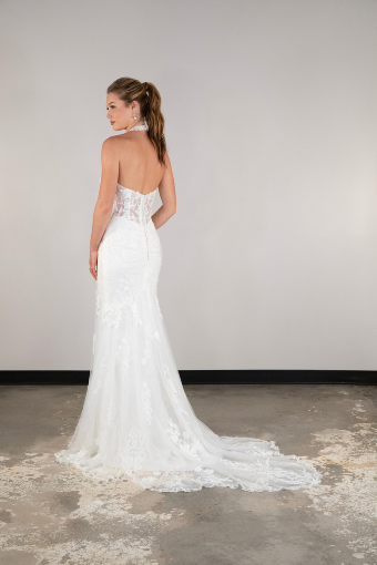 Essense of Australia Gianna #1 (IV-RM) IVORY LACE AND TULLE OVER RUM GOWN thumbnail