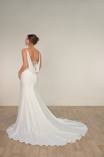 Stella York Holland #1 (PI-PL) PURE IVORY GOWN W PORCELAIN TULLE INNER BACK BODICE ONLY thumbnail