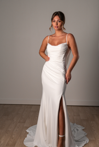 Stella York Holland #2 default (PI-PL) PURE IVORY GOWN W PORCELAIN TULLE INNER BACK BODICE ONLY thumbnail
