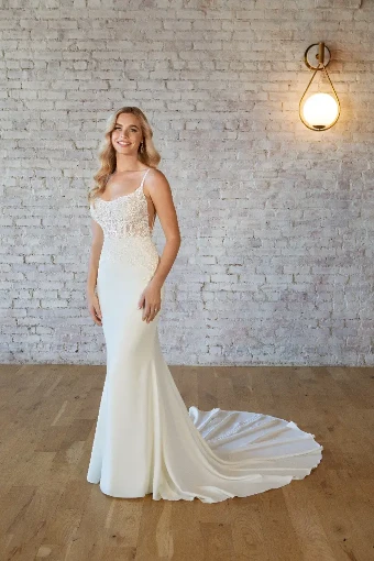 Stella York Libby #0 default (PI-PL) Pure Ivory Gown w Porcelain Tulle Illusion thumbnail