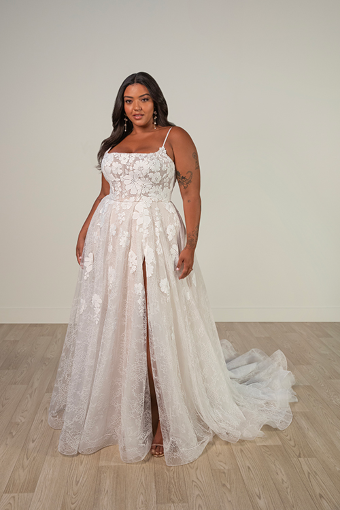 Stella York Rose #3 (IV-IV) IVORY LACE TULLE AND ROYAL ORGANZA OVER IVORY GOWN thumbnail