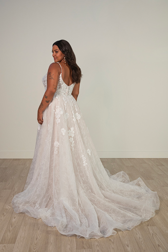 Stella York Rose #4 default (IV-IV) IVORY LACE TULLE AND ROYAL ORGANZA OVER IVORY GOWN thumbnail