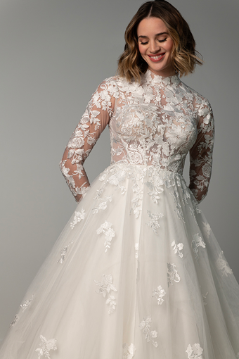Stella York Annabelle #2 (IV-IV) Ivory Lace and Tulle over Ivory Gown thumbnail