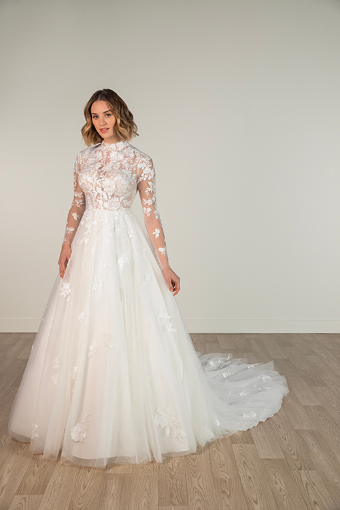 Stella York Annabelle #0 default (IV-IV) Ivory Lace and Tulle over Ivory Gown thumbnail