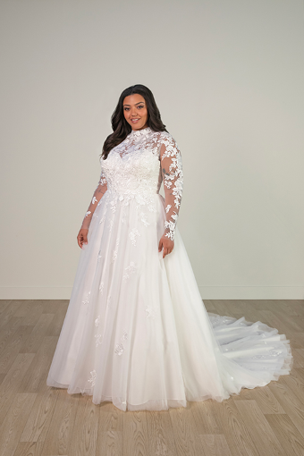 Stella York Annabelle #3 (IV-IV) Ivory Lace and Tulle over Ivory Gown thumbnail
