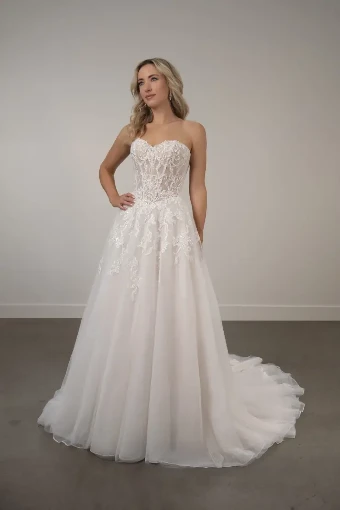 Stella York Tory #0 default (IV-IV) Ivory Lace and Tulle over Ivory Gown thumbnail