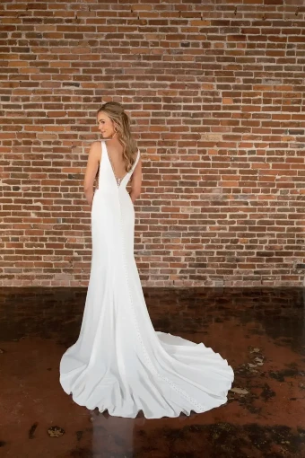 Essense of Australia Chanel #1 IVORY GOWN W PORCELAIN TULLE ILLUSION thumbnail
