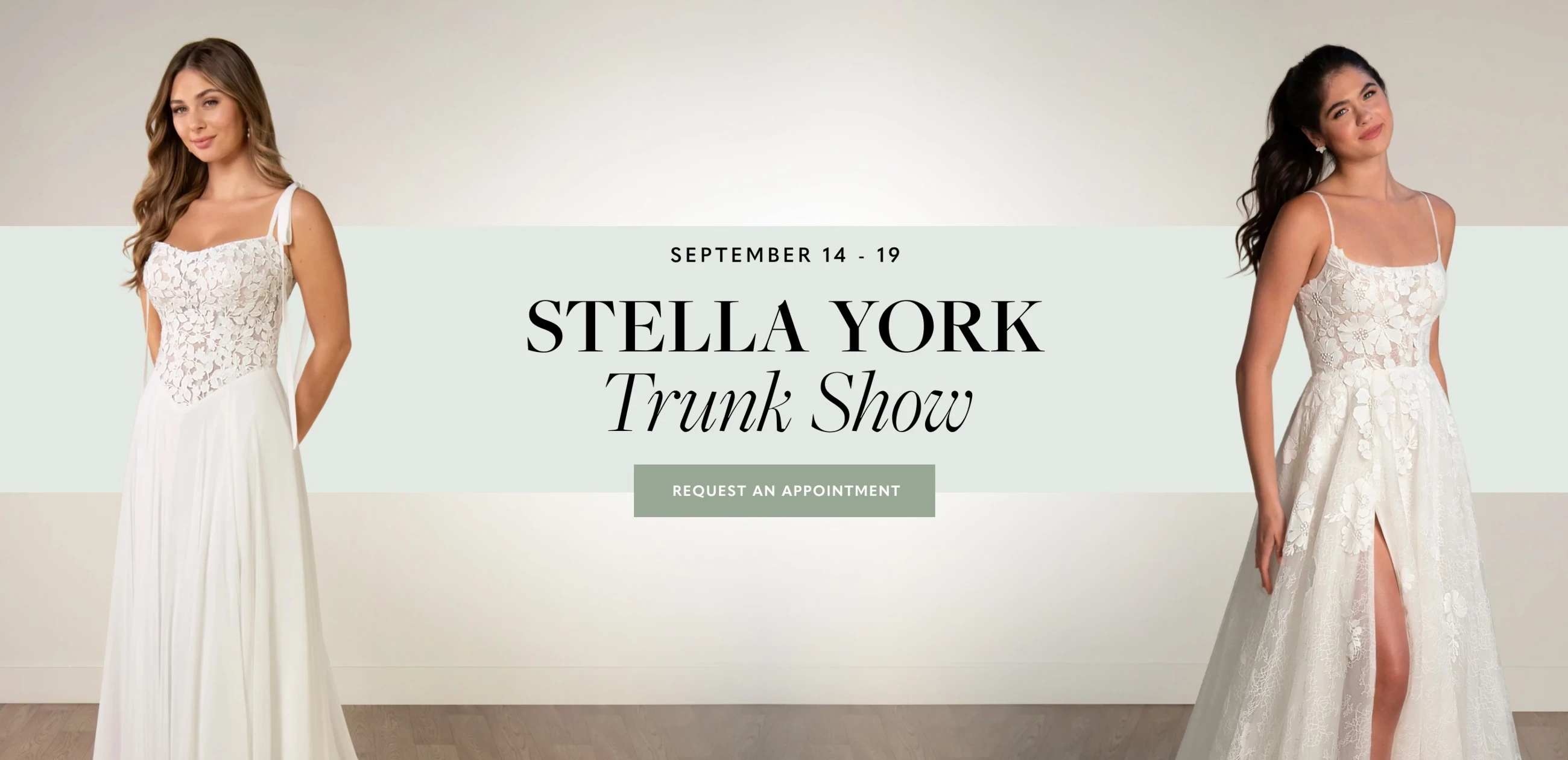 Stella York Trunk Show Desktop Banner